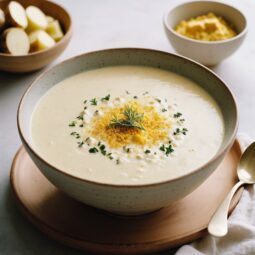 Velvety Cauliflower & Potato Soup with a Nutritional Twist - Vegan - Frenchynosh