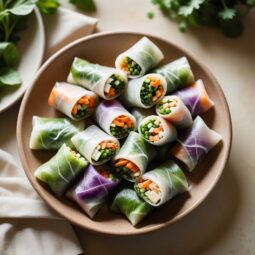 Garden Fresh Veggie Spring Rolls - Vegan - Frenchynosh