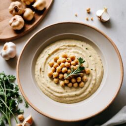 Rustic Herb Infused Chickpea Dip - Vegan - Frenchynosh