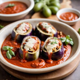 Heavenly Vegan Eggplant Rollatini - Vegan - Frenchynosh