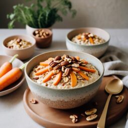 Spiced Carrot and Nutty Oats Parfait - Vegetarian - Frenchynosh