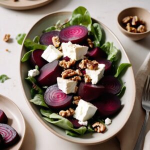 Autumn Harvest Beet and Goat Cheese Salad - Vegetarian - Frenchynosh