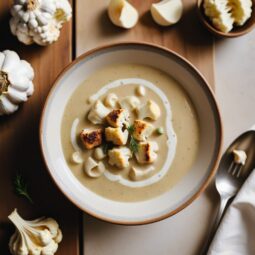 Velvety Thyme-Infused Cauliflower Soup - Vegetarian - Frenchynosh