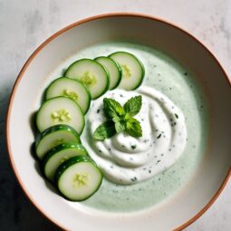 Chilled Cucumber and Mint Raita Bliss - Vegetarian - Frenchynosh