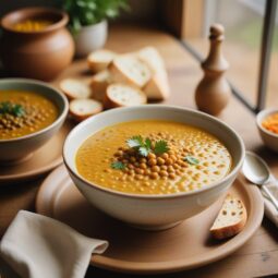 Golden Curried Lentil Soup - Vegetarian - Frenchynosh