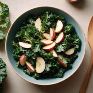 Autumn Harvest Kale and Apple Salad - Vegetarian - Frenchynosh