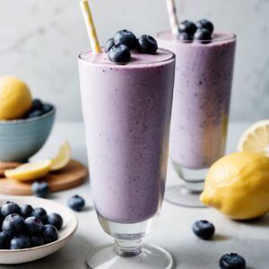 Berry-Kissed Keto Cheesecake Smoothie - Low Carbs - Frenchynosh