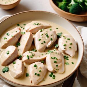 Luscious Keto Garlic Chicken with Creamy Sauce - High Protein - Frenchynosh