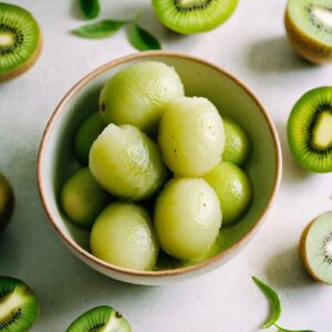 Tangy Kiwi Lime Sorbet Bliss - Low Calorie - Frenchynosh