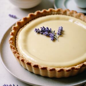 Floral Elegance Lavender Earl Grey Tart - Vegetarian - Frenchynosh