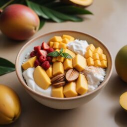 Tropical Mango Coconut Bliss Bowl - Vegetarian - Frenchynosh