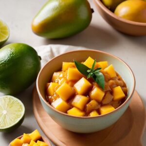 Zesty Mango Lime Chutney - Vegan - Frenchynosh