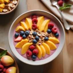 Tropical Mango and Mixed Berry Bliss Bowl - Vegetarian - Frenchynosh