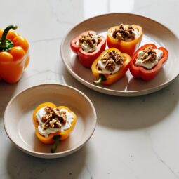 Creamy Mini Bell Pepper Delights - Vegetarian - Frenchynosh