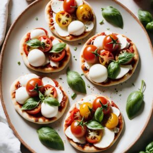 Bite-Sized Caprese Delights - Vegetarian - Frenchynosh