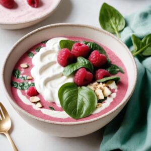 Berry Green Sunrise Smoothie Bowl - Vegetarian - Frenchynosh