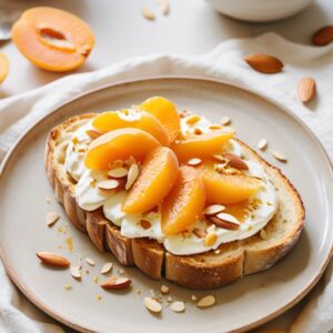 Sunny Ricotta and Apricot Tartine - Vegetarian - Frenchynosh