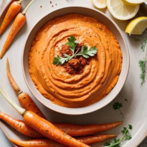 Fiery Carrot Harissa Dip - Vegan - Frenchynosh