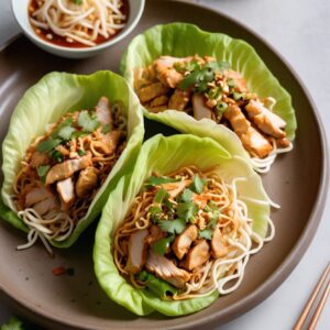 Exotic Thai Zing Lettuce Wraps - Low Fat - Frenchynosh