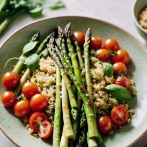 Vibrant Spring Asparagus Quinoa Delight - Vegetarian - Frenchynosh