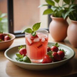 Strawberry Basil Refreshment - Low Calorie - Frenchynosh