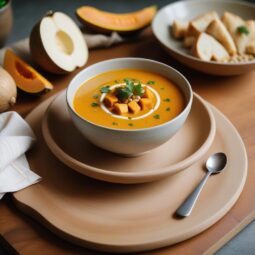 Savory Thai Coconut Curry Butternut Squash Soup - Gluten Free - Frenchynosh