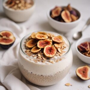 Hearty Fig and Almond Milk Overnight Oats - Vegetarian - Frenchynosh