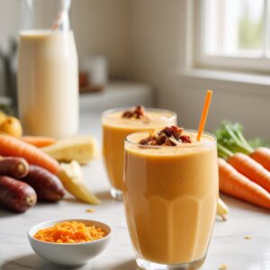 Sunrise Carrot and Date Smoothie - Vegetarian - Frenchynosh