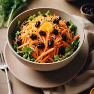 Zesty Carrot Delight Salad - Vegetarian - Frenchynosh