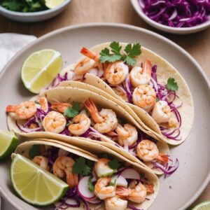 Zesty Cilantro Lime Shrimp Tacos - Gluten Free - Frenchynosh