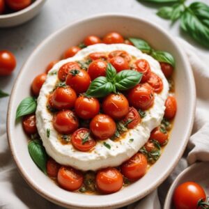 Rustic Roasted Tomato and Basil Ricotta Delight - Vegetarian - Frenchynosh