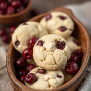 Festive White Chocolate and Cranberry Delight Cookies - Vegetarian - Frenchynosh