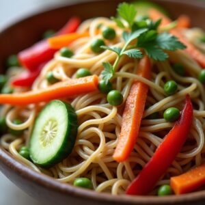 Cool and Crunchy Soba Noodle Delight - Vegan - Frenchynosh