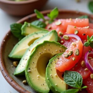 Citrus Avocado Delight Salad - Vegan - Frenchynosh