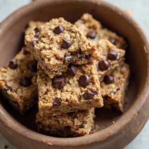 Decadent Chocolate Chip Protein Bars - High Protein - Frenchynosh