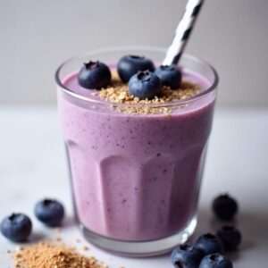 Blueberry Bliss Keto Smoothie - Low Carbs - Frenchynosh