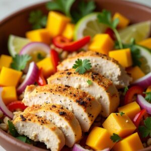 Tropical Zest Chicken Salad - Low Calorie - Frenchynosh