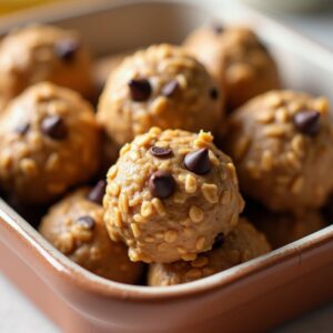 Nutty Banana Oat Energy Bites - Vegetarian - Frenchynosh