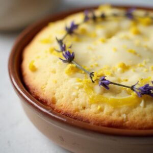 Zesty Lemon Lavender Yogurt Cake - Vegetarian - Frenchynosh