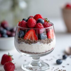 Berrylicious Chia Seed Parfait - Vegetarian - Frenchynosh