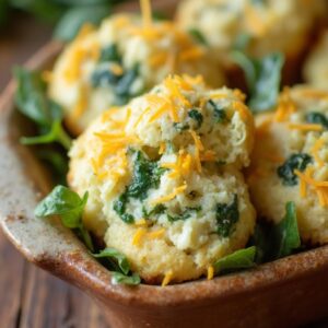 Savory Spinach Cottage Cheese Muffins - Vegetarian - Frenchynosh